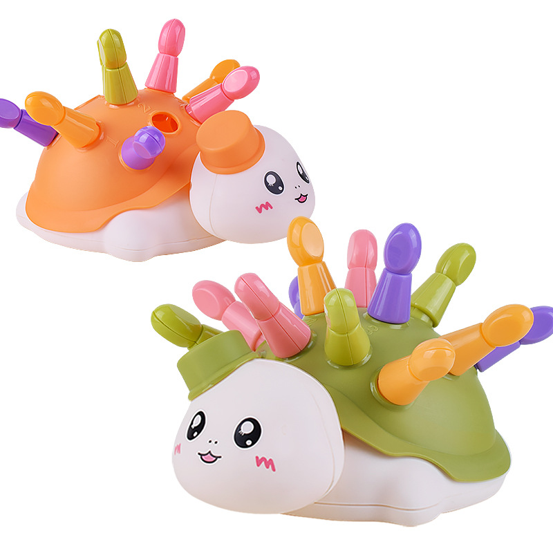 Los juguetes de entrenamiento de concentración del bebé tortuga educativa educación temprana 1-3 años coordinación mano-ojo DE LOS NIÑOS empalme dragón juguete