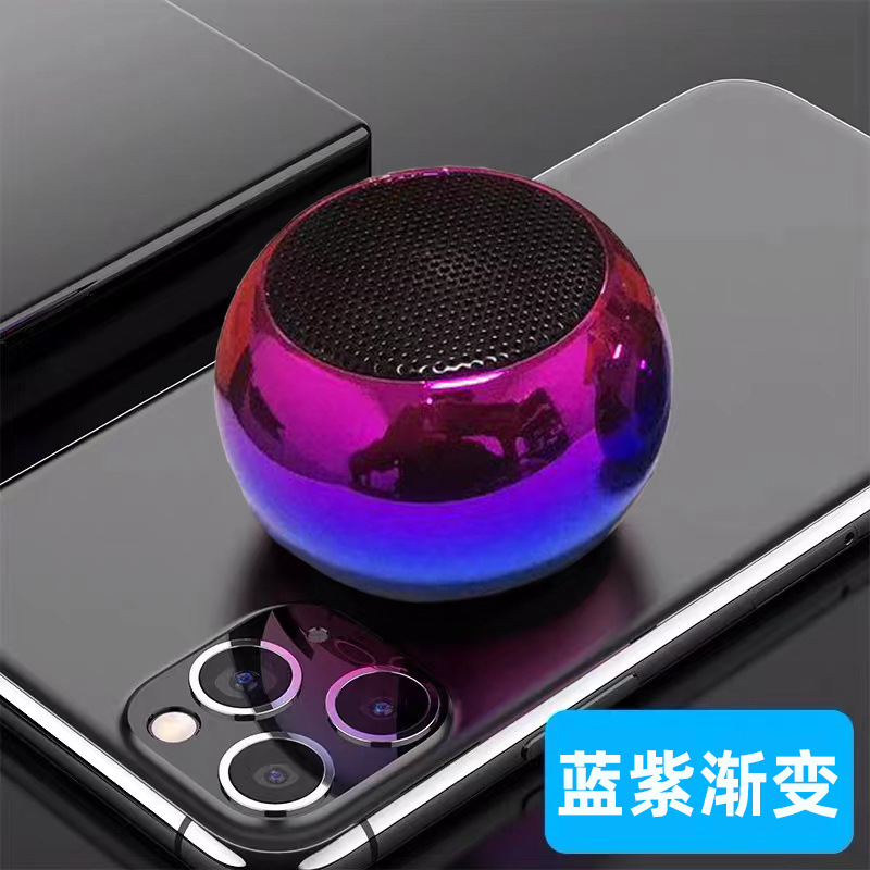 m3 電気メッキ金属鋼砲 Bluetooth スピーカー屋外ポータブルミニスピーカーホーム小型ワイヤレスサブウーファー小型|undefined