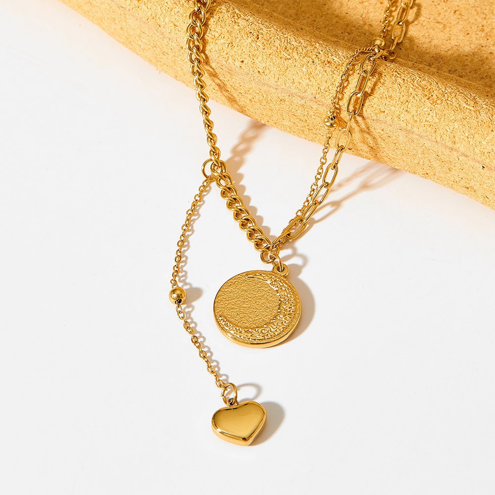 Daily Occasion PVD Coated Real Gold Plated 16K Gold White Gold Plated Gold Plating Geometric 304 Stainless Steel Fashion Waterproof Non Tarnish Bracelets Earrings Necklace