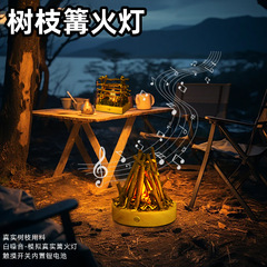 クロスボーダー携帯屋外キャンプライト枝キャンプファイヤーライトキャンプ航続燃焼白騒音手作り装飾雰囲気ランプ