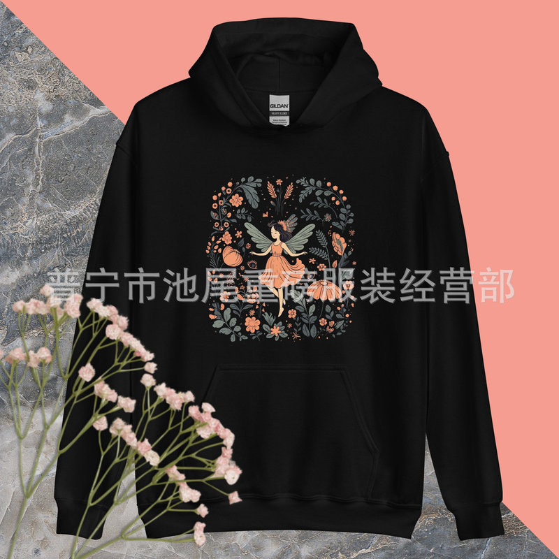 Middle East Retro Princess Style Dark Academy T-shirt Top Custom Fairy Tale Witch Pattern Design Print Hoodie