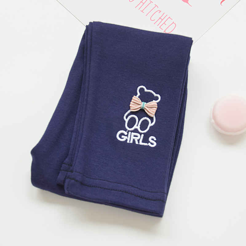 Polainas de las niñas de primavera y otoño delgada 2022 nuevos niños ropa exterior slim fit todo partido bebé niñas arco Pantalones