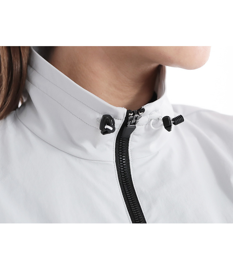 Áo gi lê golf nữ cổ đứng chống gió có khóa kéo — M23YF021-Vest màu xám nhạt, M23YF021-Áo vest trắng, M23YF021-Áo vest đen chi tiết 19