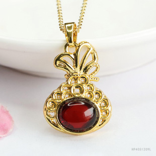 Yuyu natural amber pendant Baltic blood purse necklace factory wholesale generation HP4051209L