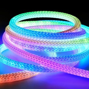 LED woven magic color flexible light with APP intelligent remote control neon silicone indoor outdoor atmosphere decorative lights