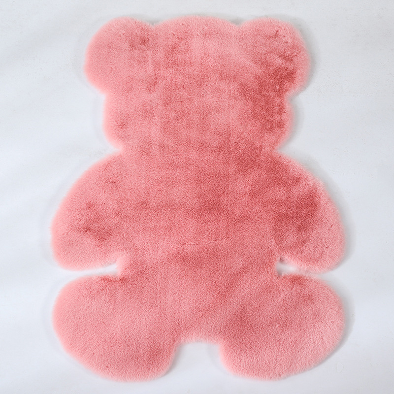 Alfombra de piel sintética de conejo de Amazon, diseño de dibujos animados, para sofá, dormitorio, mesita de noche, ventana, habitación infantil, alfombra de suelo de peluche, bonita y divertida image 14