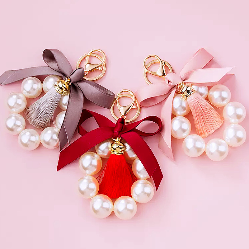 98g Weight Keychain Classification 1 Piece Quantity Daily, Date Occasion Metal Material Bow Knot Pattern Women's Gender Cute Style Cute Bow Knot Metal Women's Keychain 5