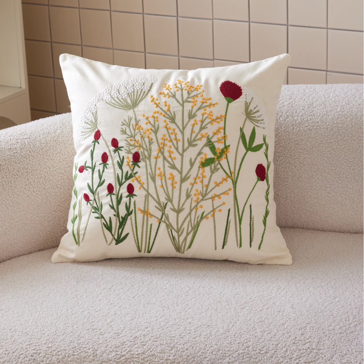 베갯잇 베이지 45*45cm