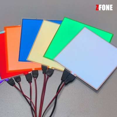 Cuttable cold light sheet EL light sheet ultra-thin light board LED cold light sheet cold light board USB 3V battery box model