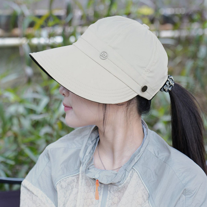 2026新款户外速干防晒遮阳帽子女春夏可折叠渔夫帽防紫外线太阳帽