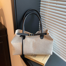 时尚腋下大包包女2025新款潮韩国复古手提包大容量通勤单肩布包