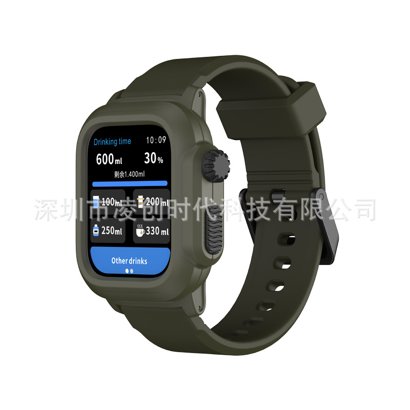 Adecuado para Apple iwatch protección Shell Apple watch87654se Correa silicona integrado impermeable natación