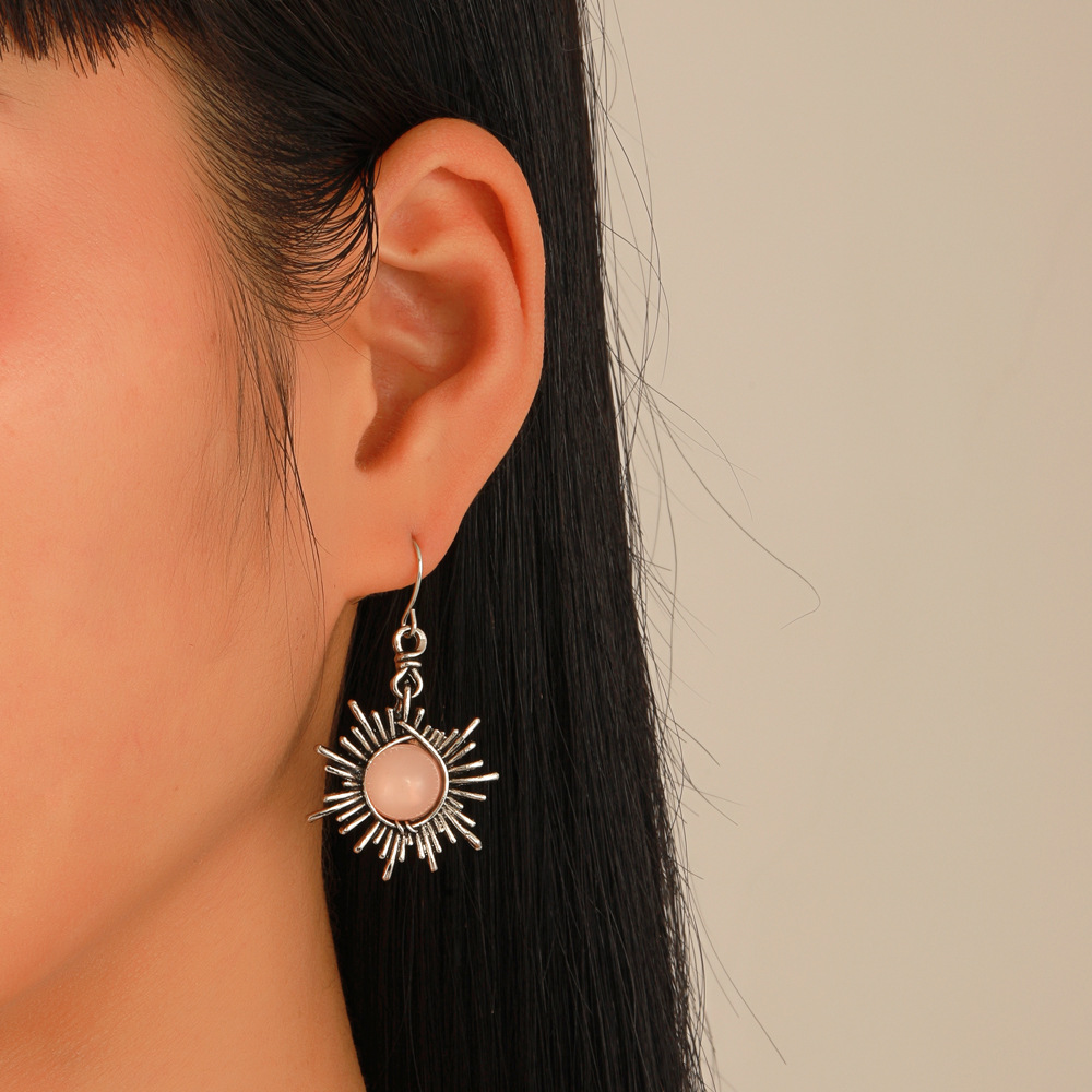 Geometric Alloy Earrings display picture 4