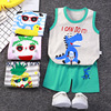 Children's vest, summer cotton set for boys, shorts, clothing, Korean style, children's clothing, wholesale