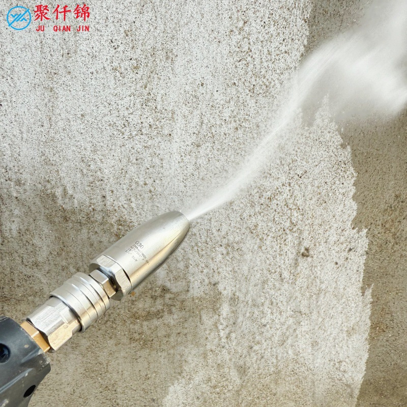 High-pressure washer car wash water gun nozzle mini stainless steel lotus nozzle 360-degree rotation 1/4 quick plug