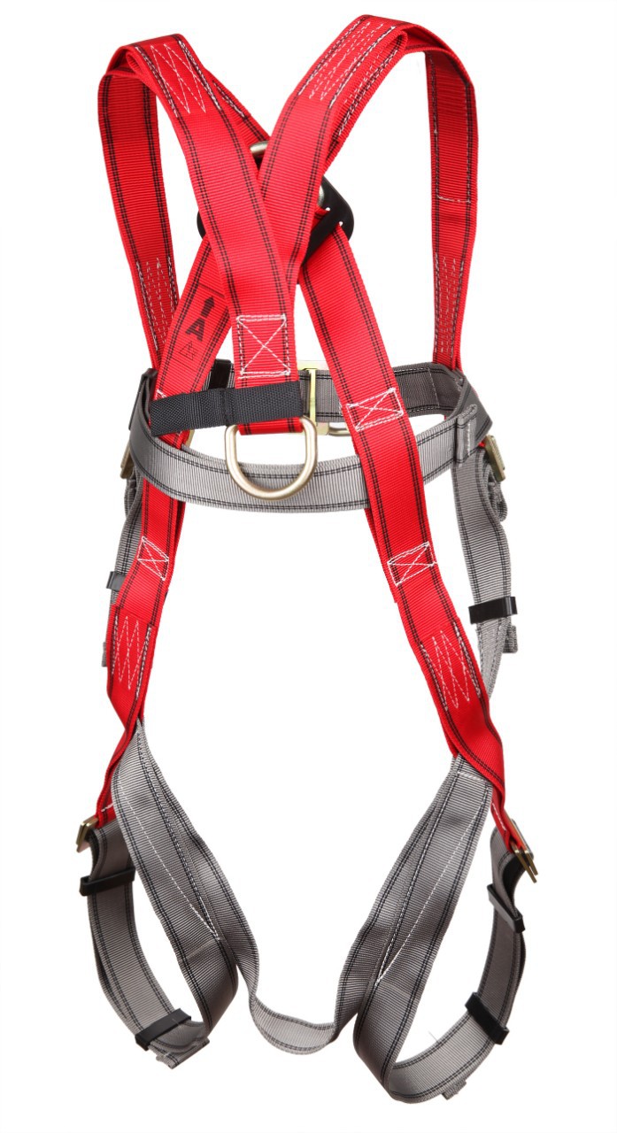 羿科 PN25高空作业防坠攀爬工地户外双背全身式三接点安全带