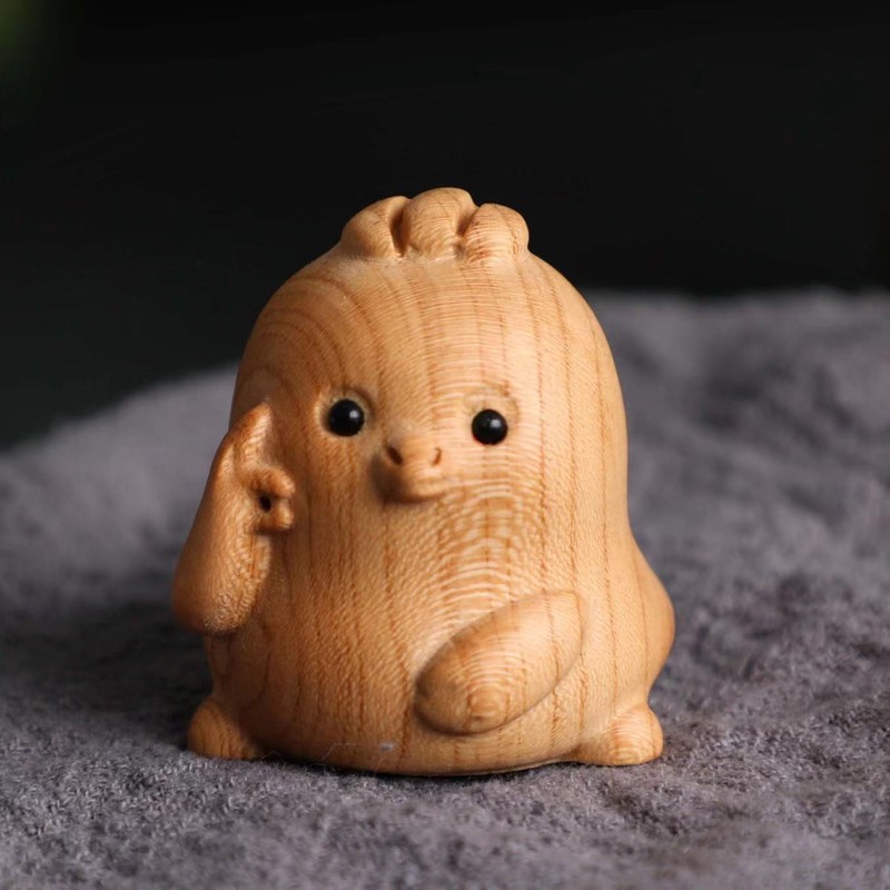 桃木十二生肖置物実木彫刻彫刻置物セット|undefined