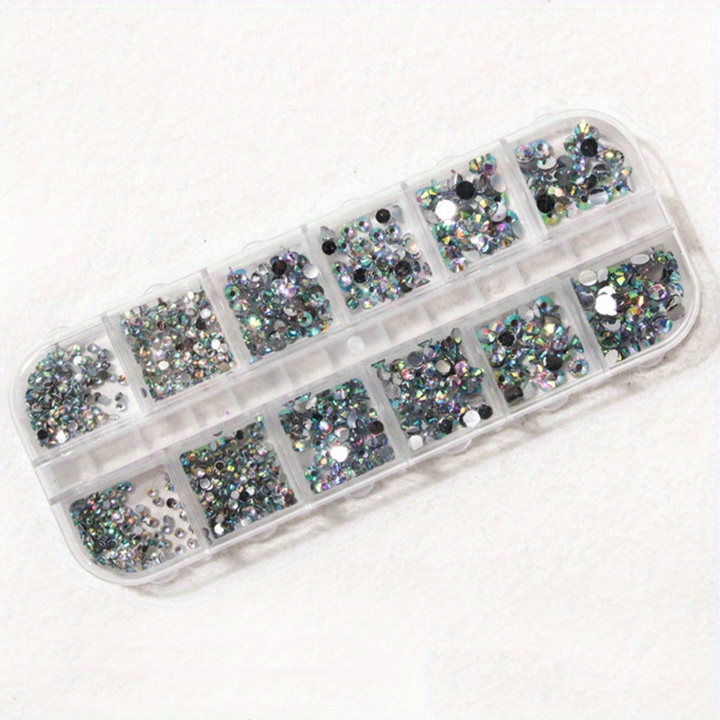 Joyas de manicura 12 ga acrílico transfronterizo conjunto explosivo AB mezcla taladro plano taladro de manicura de color al por mayor