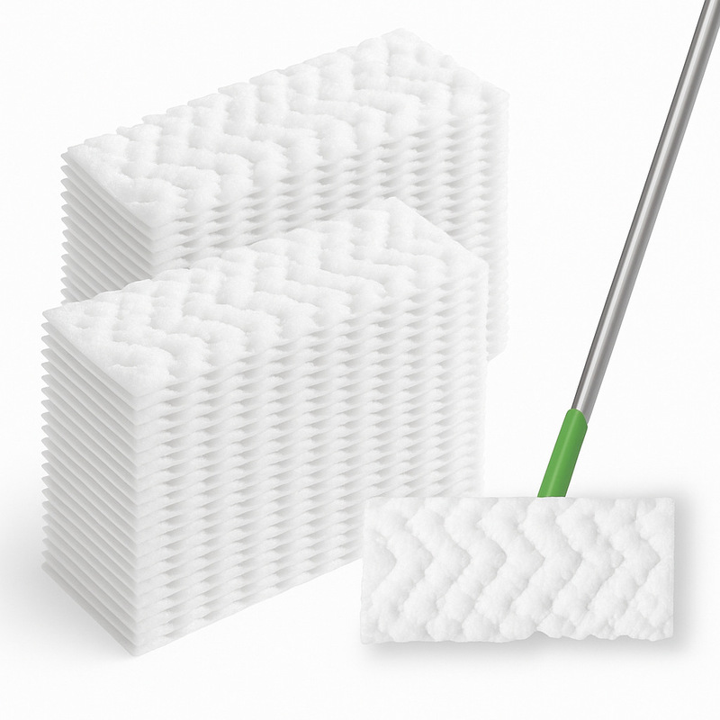 Thickened Electrostatic Dust Removal Mop Disposable No-Wash Replacement Pads Compatible with Swiffer Sweeper Mop Heads