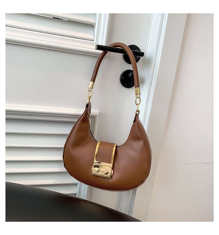 Retro Shoulder Bag For Women Crescent Armpit Bag Candy Colour_voghion.com