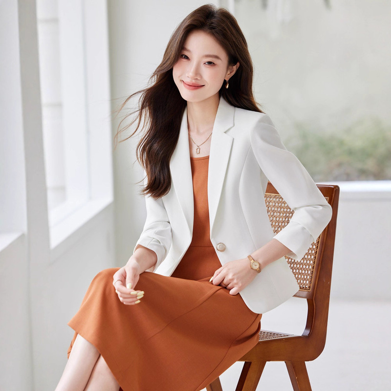 Pink Suit Jacket for Women Spring 2025 New High-End Elegant Slim Fit Work Clothing Professional Casual Suit Top Pink Suit Jacket for Women Spring 2025 New High-End Elegant Slim Fit Work Clothing Professional Casual Suit Top