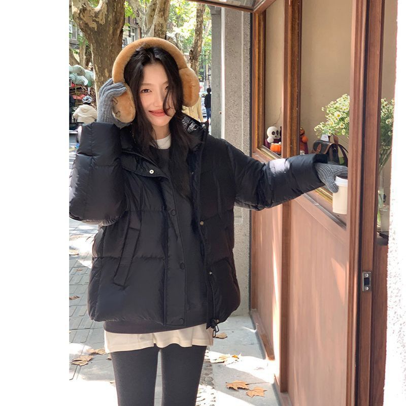 2025 invierno transfronterizo nuevo abrigo de plumón corto ropa de pan de mujer nubes puff gruesa chaqueta de algodón abrigo de moda image 9