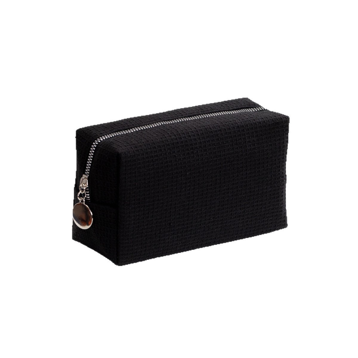 Fabricantes transfronterizos nuevos waffle bolsas de maquillaje de gran capacidad bolsas portátiles cuadradas de color sólido bolsas de lavado de viaje de damas image 5