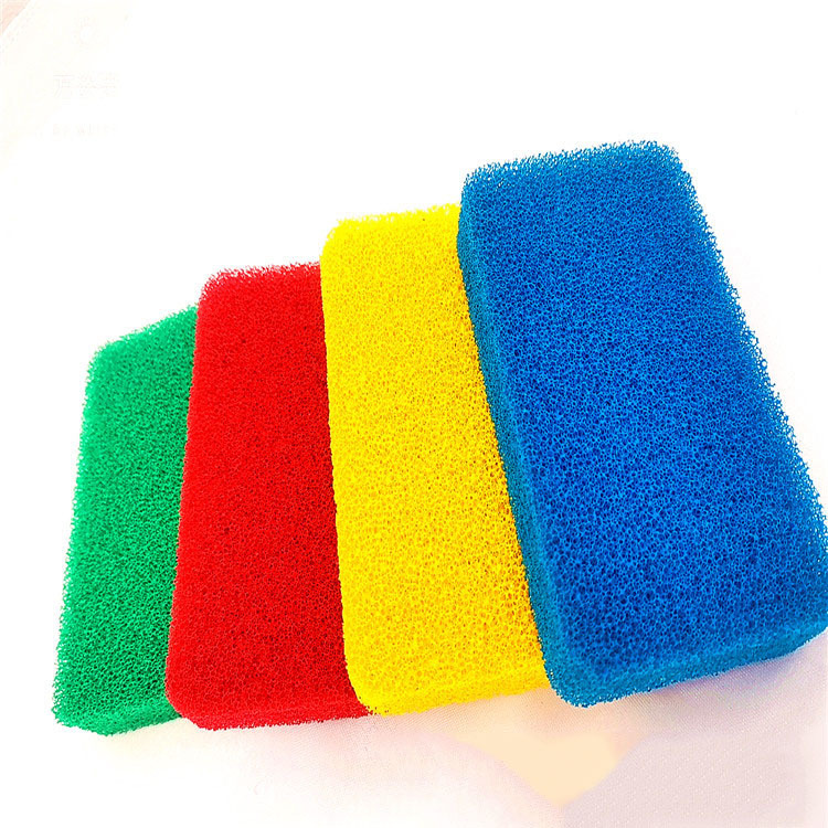 清洁洗碗温感过滤海绵 吸水机硅胶吸油绵 彩色温感过滤绵片材