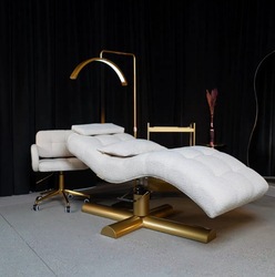 La cama de masaje Spa especial para el Salón de belleza de la cama de belleza, la cama de pestañas bordadas profesionales en forma de s, puede levantar y bajar la cama de pestañas de belleza. image 9