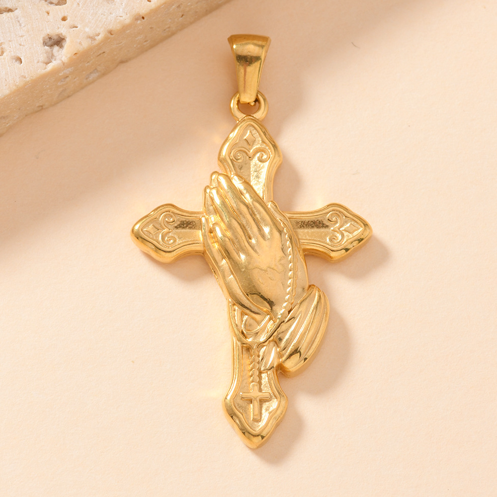 5g Weight Pendant Jewelry Making Type 40*26mm Jewelry Making Size Jewelry Accessories Classification 1 Piece Quantity 304 Stainless Steel Material Cross, Vocabulary Words/Name Pattern All Seasons Season Polished Finish Retro, Simple Style, Classic Style Style 1 Piece 40*26mm 304 Stainless Steel Cross Vocabulary Words/Name Polished Pendant Jewelry Accessories 4