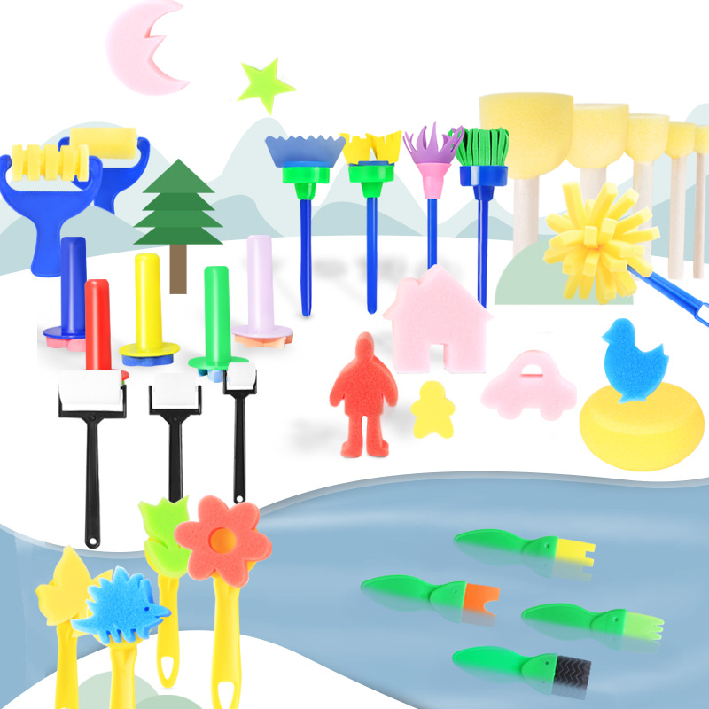Children's sponge pigment seal