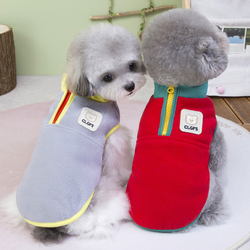 宠物服装狗狗衣服秋冬装泰迪比熊猫咪小型犬宠物衣服冬季帅气绒衣|undefined