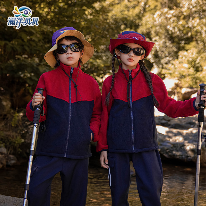 瀾洋貝貝冬沖前線服三合一制服小中学生厚手セット幼稚園園服F2501|undefined