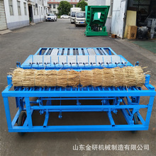 新型不断线大棚草苫子机 蒲草稻草草席编织机 绿化植被保温草帘机