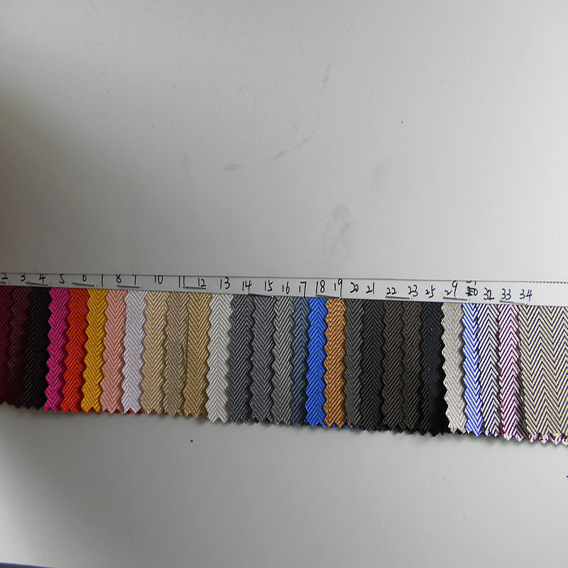 Polyester Herringbone Jacquard Oxford Cloth Pu Yarn-Dyed Two-Color Herringbone Pattern Luggage Trolley Case Backpack Fabric