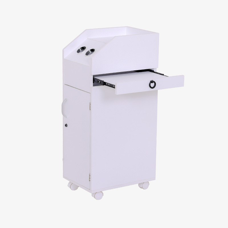 Barbería de corte rápido transfronterizo gabinete de herramientas mesa de instrumentos cajas de almacenamiento multifuncionales barbería salón de belleza carro pequeño