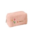 Brand cute plush handheld cosmetic bag, Japanese organizer bag, fresh capacious pencil case