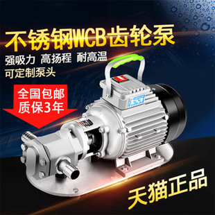 J8 Oil Gear Pump High Viscosity Gear Oil Pump Edible Oil Diesel Satchel Convenient Wcb Type Electric Pump Self G3