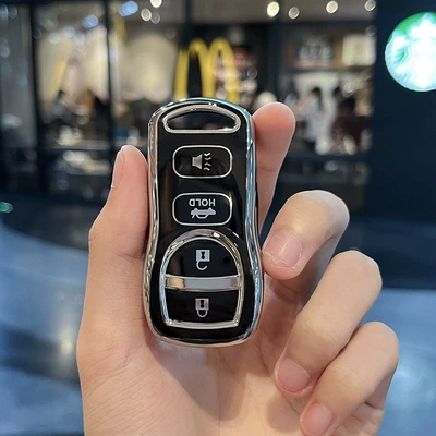 R30 Car Key Case, Car key bag - nissan-h-smart-4-key-black-single-shell