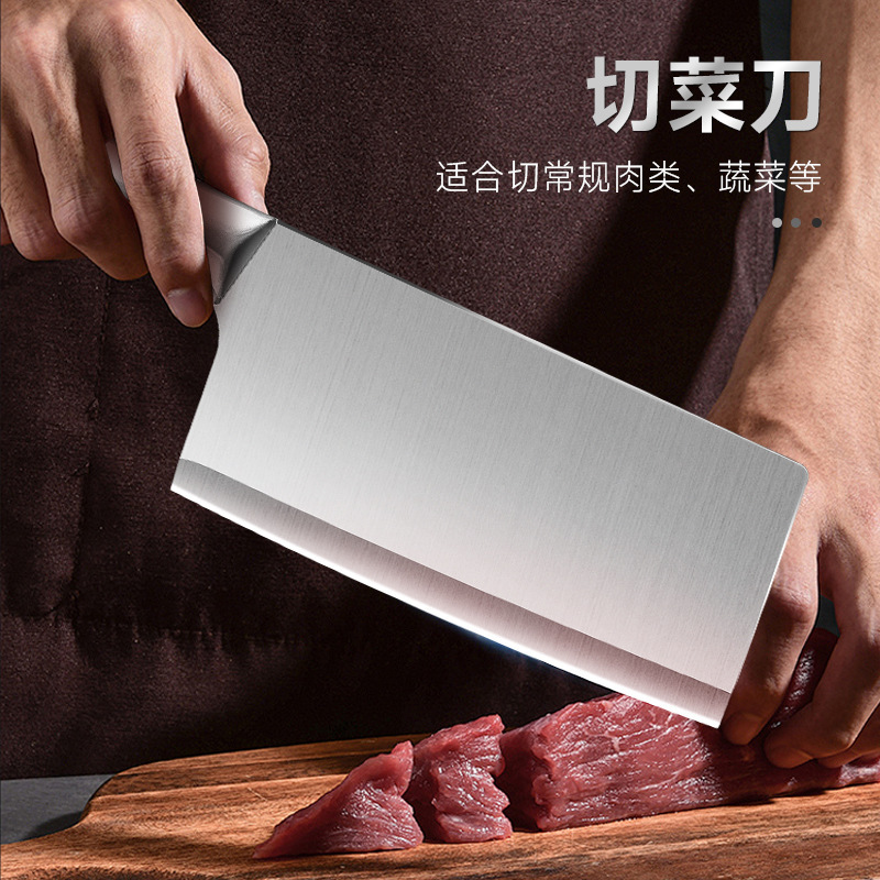 Cuchillo de cocinero, cuchillo de corte afilado, cuchillo de corte de hueso, cuchillo de corte de acero inoxidable, cuchillo de corte afilado.