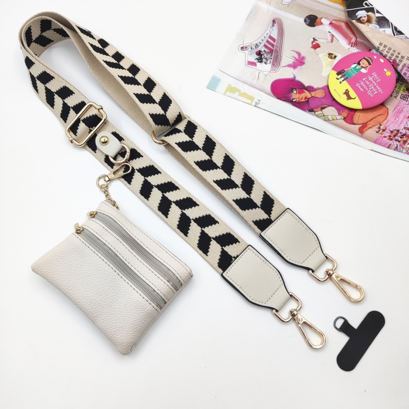 101g Weight Bag Strap Bag Accessories Type 1 Piece, 1 Set Quantity Casual, Daily Occasion Polyester Material Geometric, Leopard Pattern Simple Style, Classic Style Style 1 Piece 1 Set Polyester Geometric Leopard Bag Strap 14