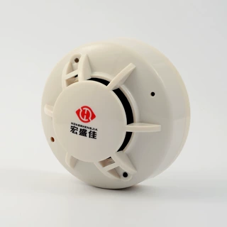 带RS485信号复合式烟雾温度探测器 烟温一体联网型探测器感应器带