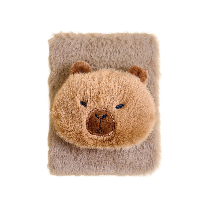 Regalos creativos de peluche A6 páginas de color cuaderno de mano de cabello largo monstruo de peluche cuaderno creativo tendencia diario al por mayor