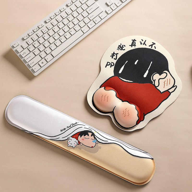PP 마우스 패드 + 키보드 받침대/패키지