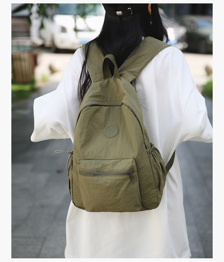 2024 Bergsteiger Reise Neuer koreanischer Stil Schulrucksack Schüler Rucksack Gymnasialschüler Mittelschüler Einfarbiger einfacher Rucksack