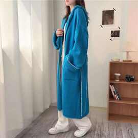 专柜撤柜折扣品牌女装直播实体热卖货源绘拌羊绒开衫冬季外套走份