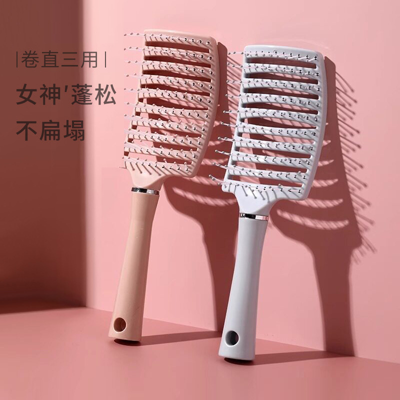 Large curved curved rib comb female hair root fluffy artifact modeling comb long hair curly hair massage comb hair comb home