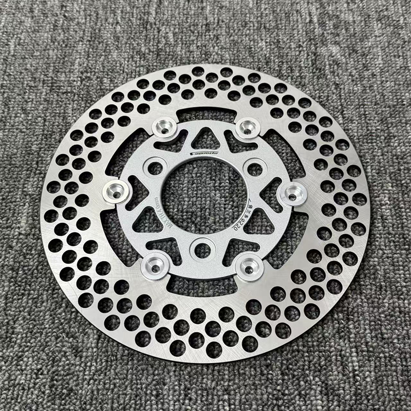 Flando 220 Floating Large-Hole Disc Front and Rear Brake Discs for Electric Motorcycles, Niu N1S, Ninebot Monkey Electric Motorcycle Modified Disc Brakes