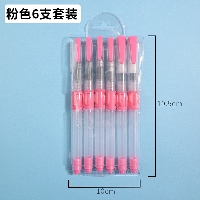 Fábrica al por mayor pluma de agua del grifo pintura sólida acuarela pintura pincel de escritura pluma de almacenamiento de agua de gran capacidad cepillo de plomo de color soluble en agua