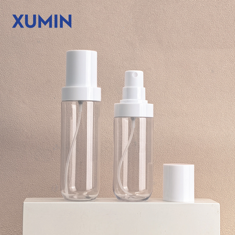 100 ml; aspersor blanco / cubierta exterior + botella transparente; Aspersor pp, cuerpo de botella PET